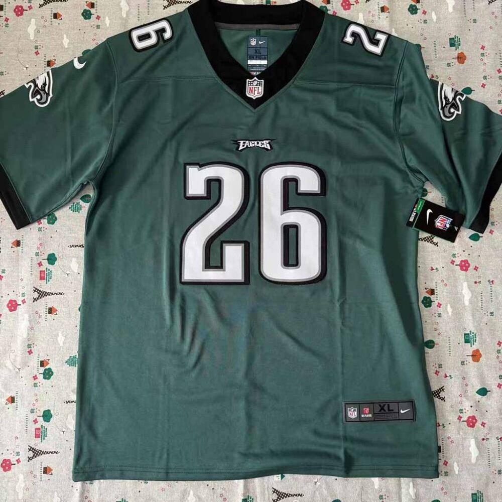 Philadelphia Eagles Saquon Barkley #26 Mens Green Jersey